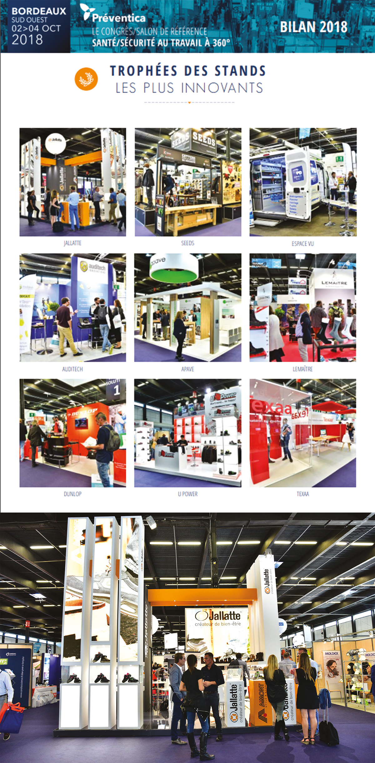 TROPHEE STAND LES PLUS INNOVANTS PREVENTICA BORDEAUX 2018